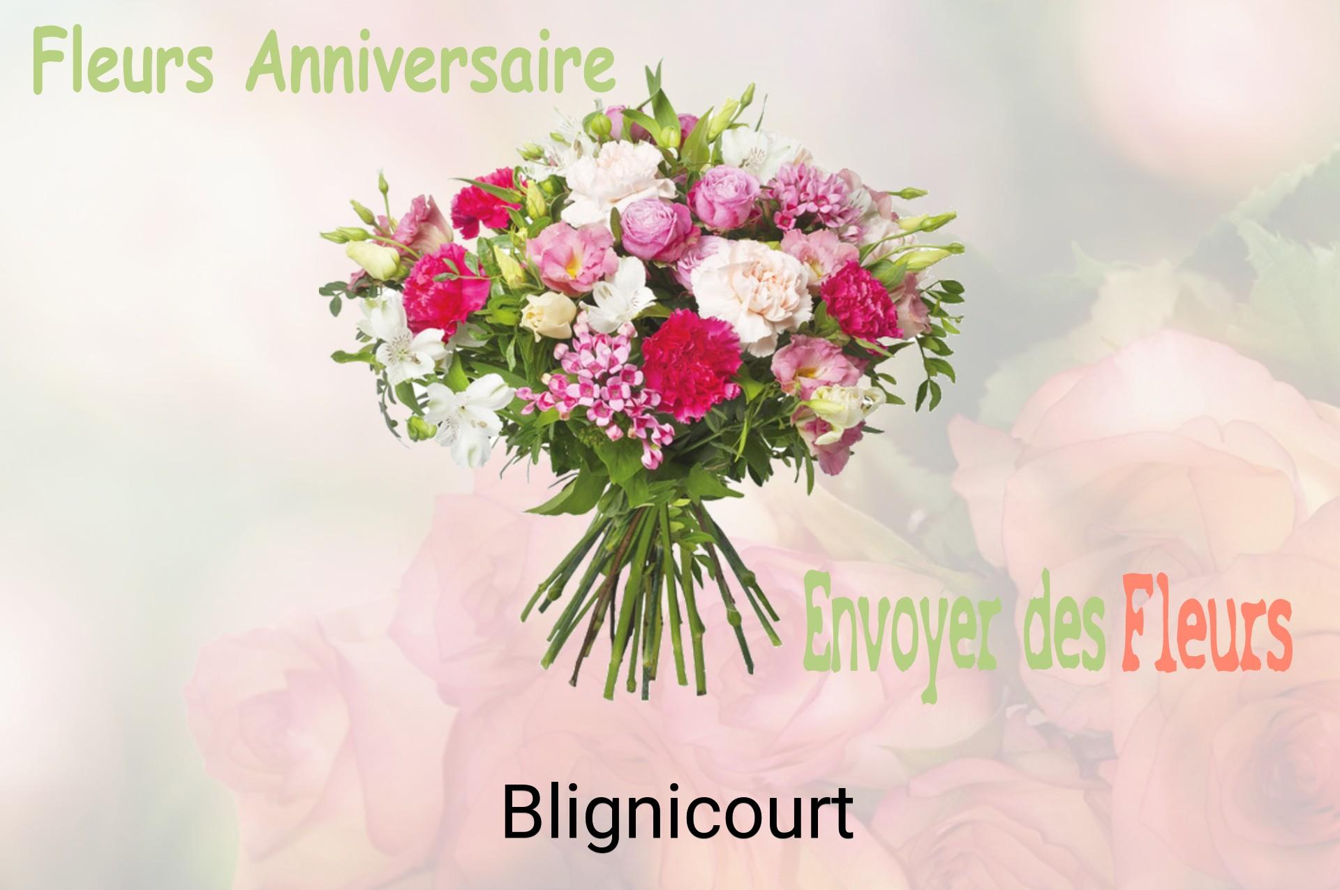 Bouquet de fleurs d’anniversaire livré à Blignicourt