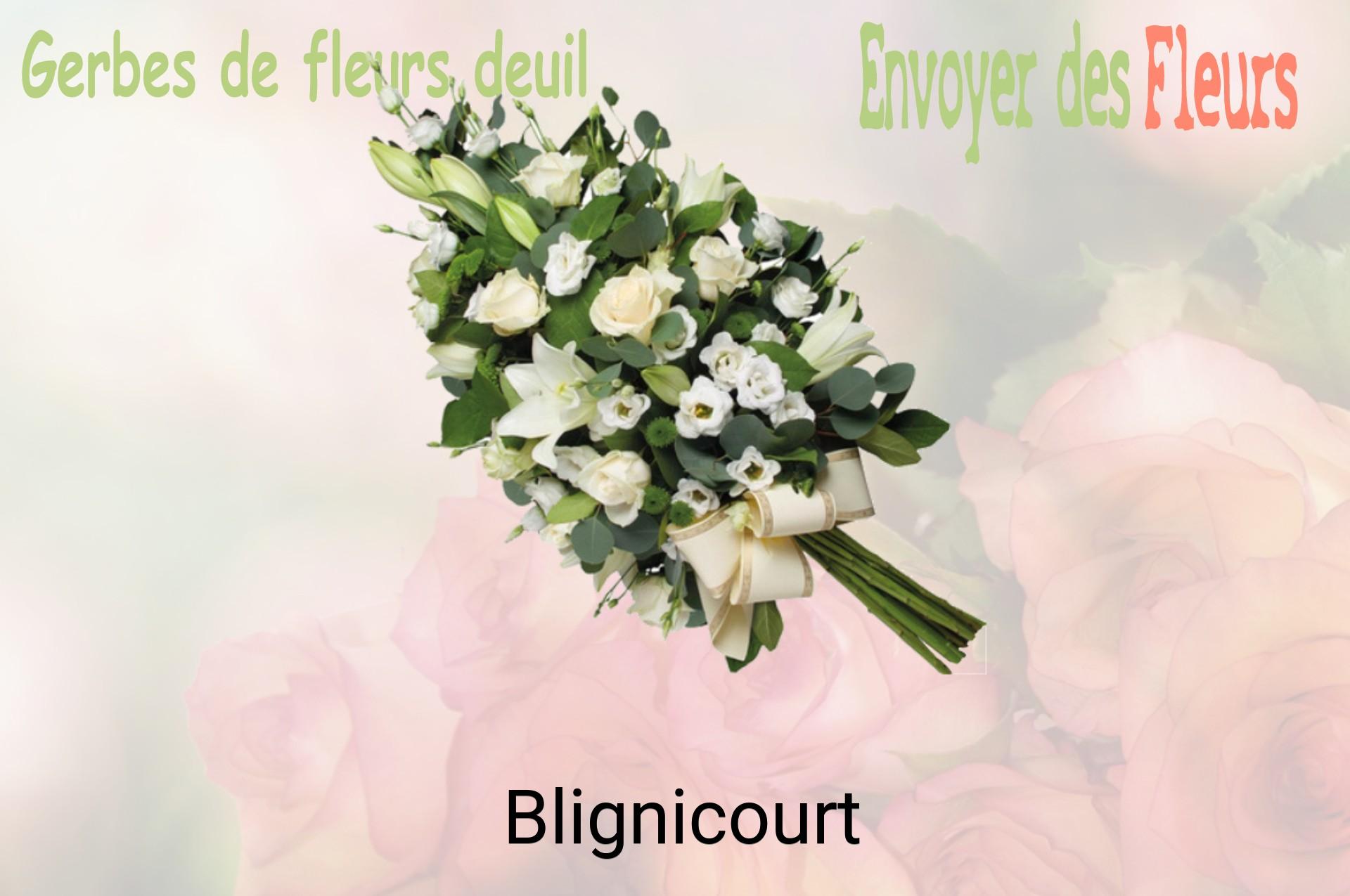 Gerbe de fleurs de deuil livrée à Blignicourt